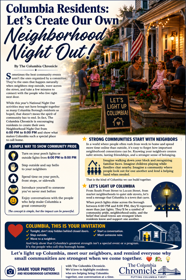 Columbia Residents: Let’s Create Our Own Neighborhood Night Out!