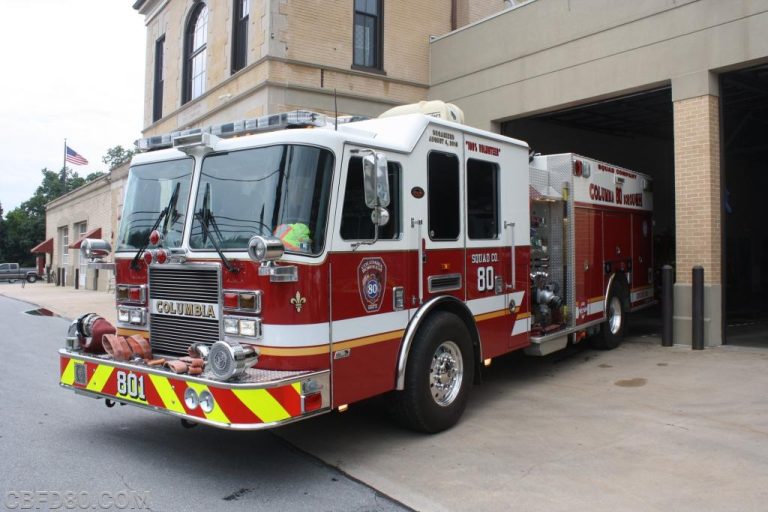 Columbia Fire Department Seeks $1 Million Grant for New Ladder Truck